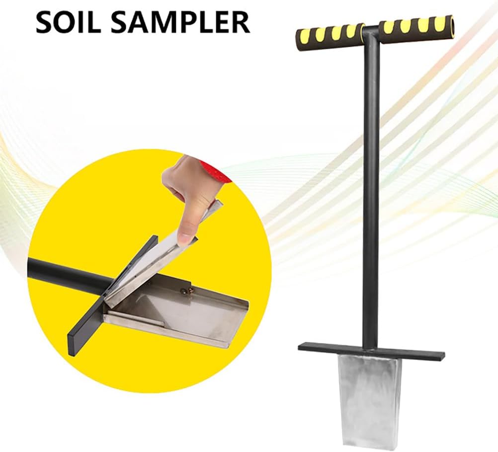Soil Sampler Probe – T-Type Soil Test Kit with Chamfered Sampling Head for Lawn, Garden, Golf Courses, and Farm Soil Sampling