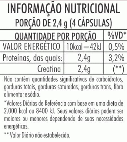Creatina Monohidratada Pura 120 Caps, Apisnutri