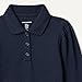 Amazon Essentials Girls' Uniform Pique Long Sleeve Polo Shirt, Navy, Small