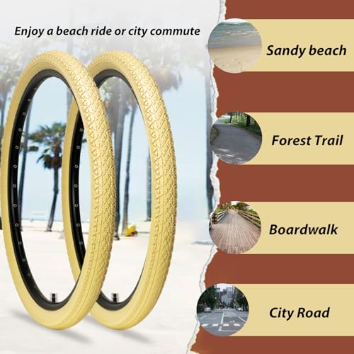 MOHEGIA 26x2.125 Cream Cruiser Tires
