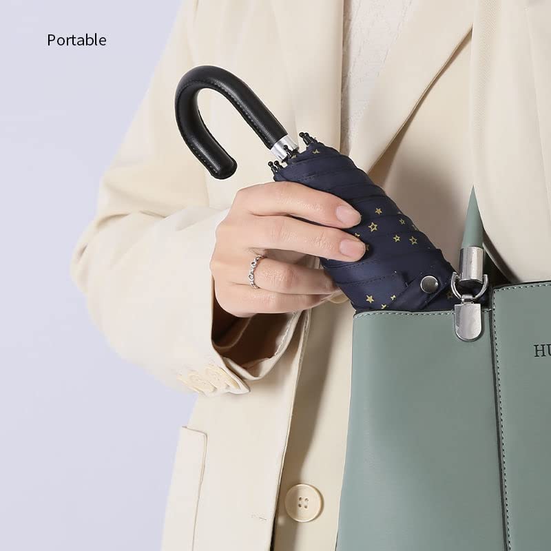 TOBILE Ombrello Donne Ultralight Portable Crook Handing Ombrello Ombreen Anti-Ultravioletto Ombrello Soleggiato