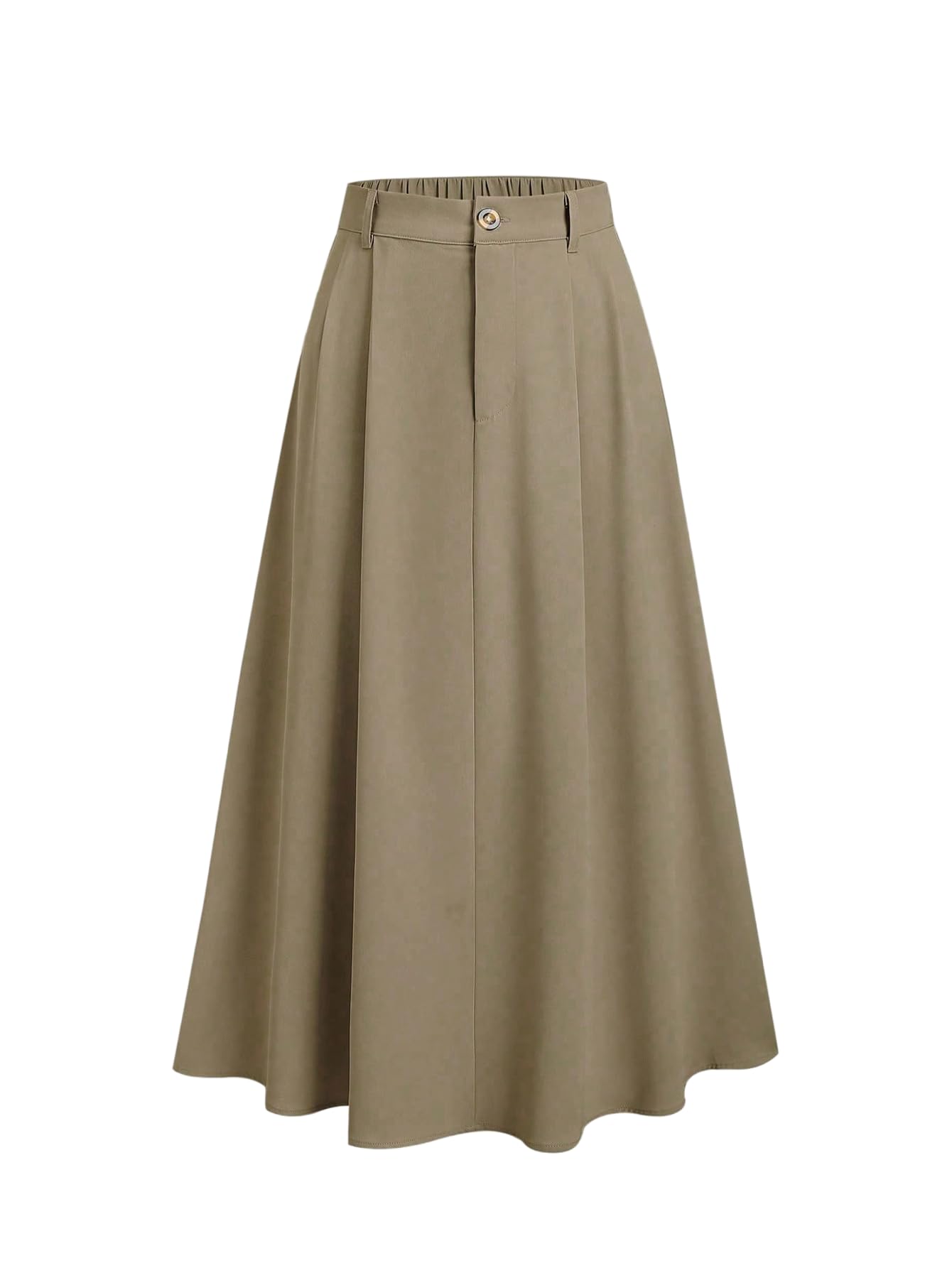 SweatyRocks Womens Elastic High Waisted Long Skirts Business Casual A Line Flowy Skirt