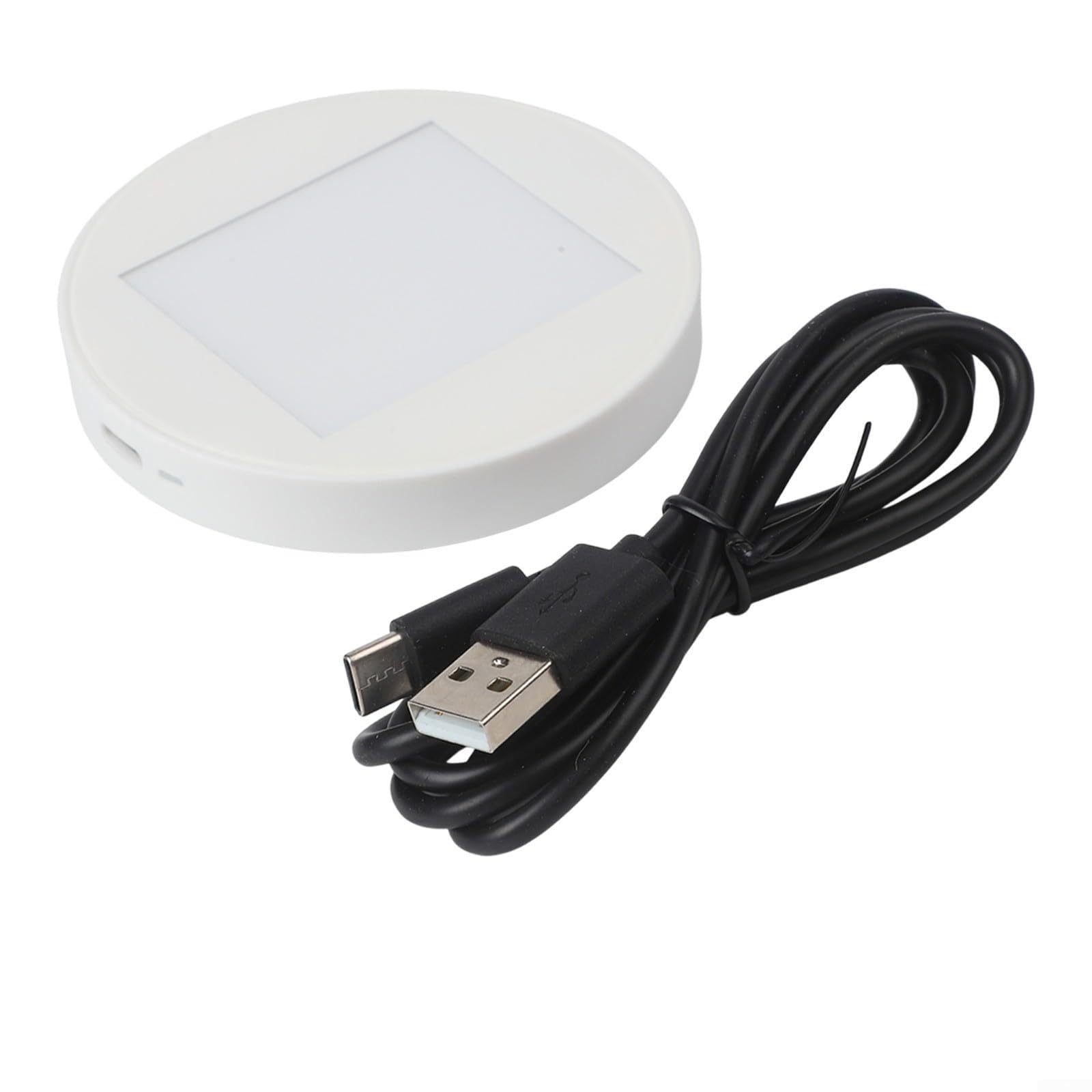 LED Mikroskop Bodenleuchte mit Fernbedienung, Einstellbare Durchlichtstufe für LCD Digital USB Mikroskop, Helle Basisbeleuchtung mit Glasplatte, Weiß(A)