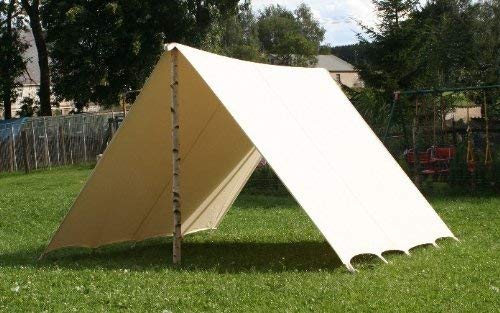 Sonnensegel 2 x 5 m LARP Fly Segel Reenactment Zelt Frame Tent Ritter
