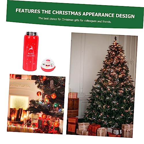 FUOYLOO 1Pc Caneca De Natal Copos De Beber De Natal Copo Isolado Copo De Natal Copo De Aço Inoxidáve