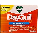Vicks DayQuil Cold & Flu LiquiCaps - 24 Ct., Pack of 2