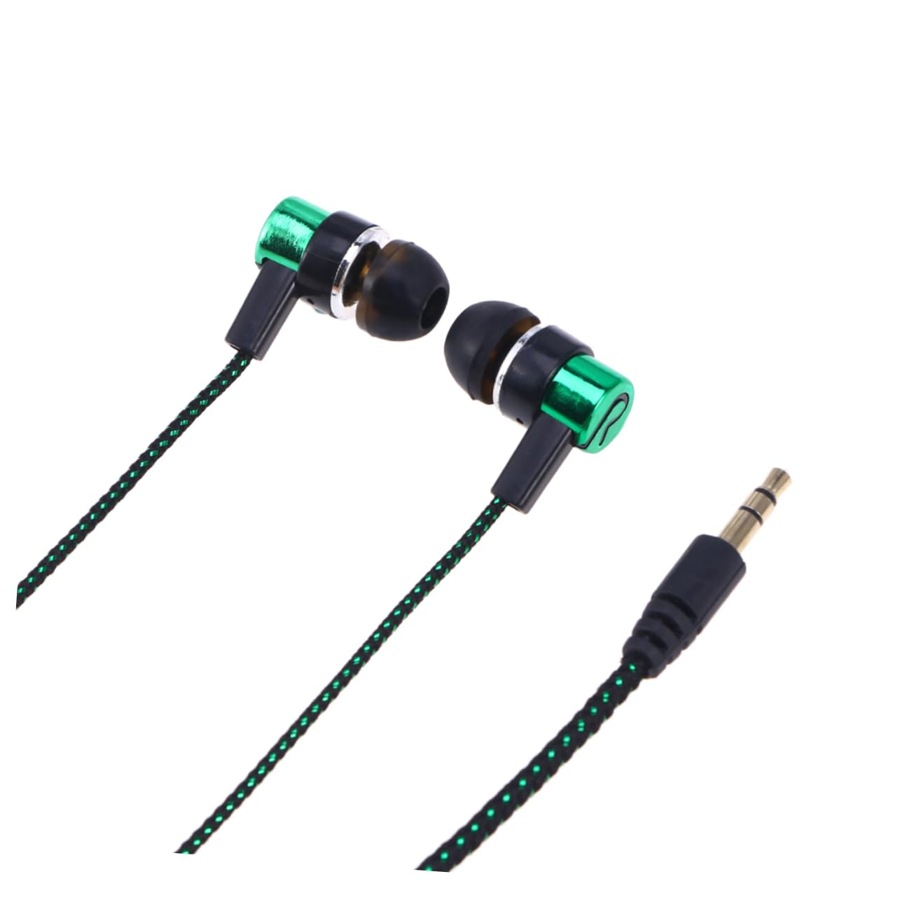 NUOBESTY Heavy Bass in Ear Earphone with Plug Wired Cloth Line Headset Compatible with All Devices Noise Cancelling