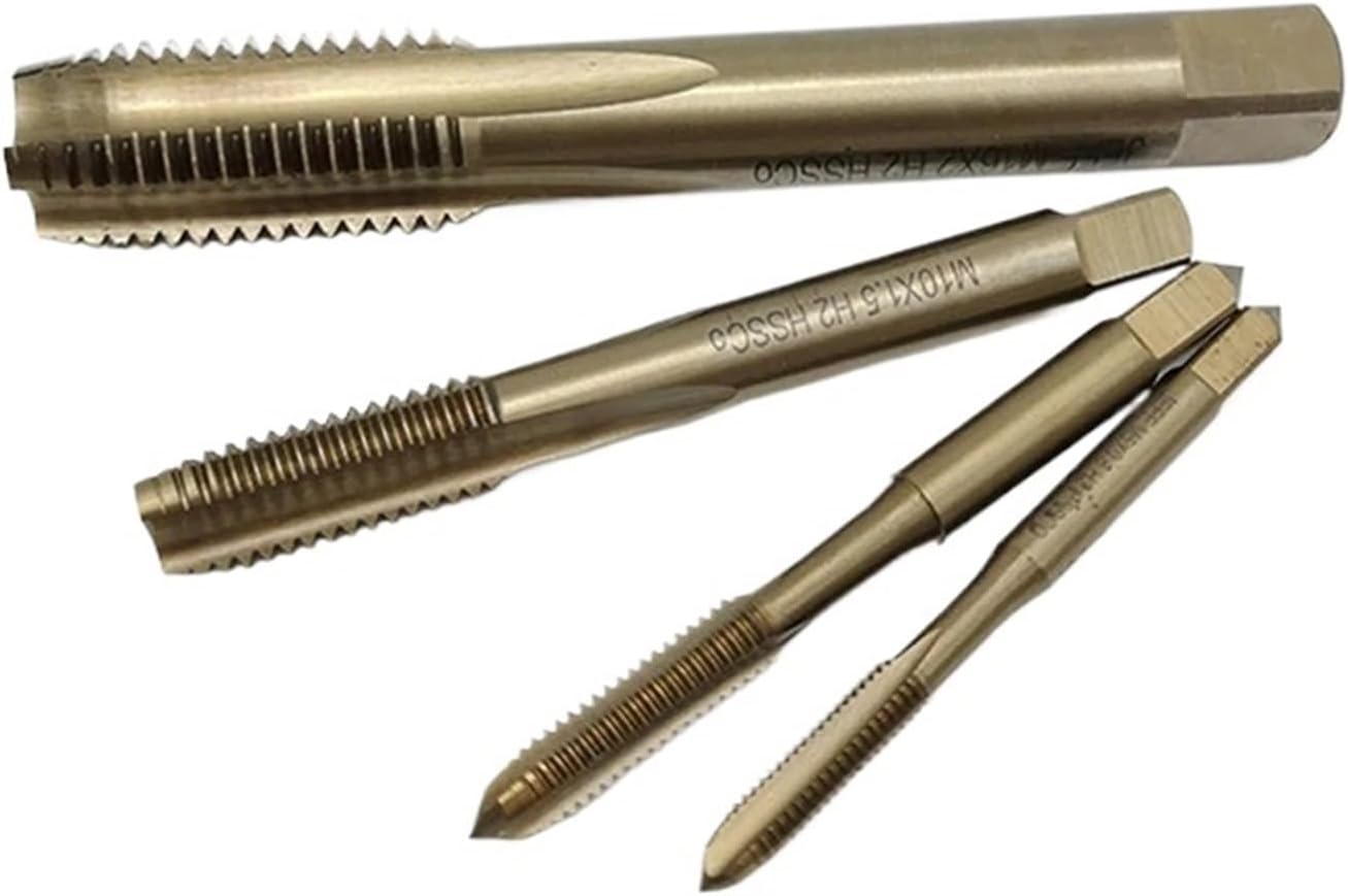 Screw Thread Tap Drill Bits M35 Straight Flute M2-M10 Machine Tap Right Hand 5Pcs(M4x0.5)