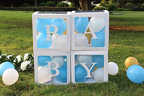 Verjaardagsfeestje Baby Shower Decoraties voor Jongens Meisjes - 4 STUKS Witte Transparante Ballondozen met A - Z… - Image 5