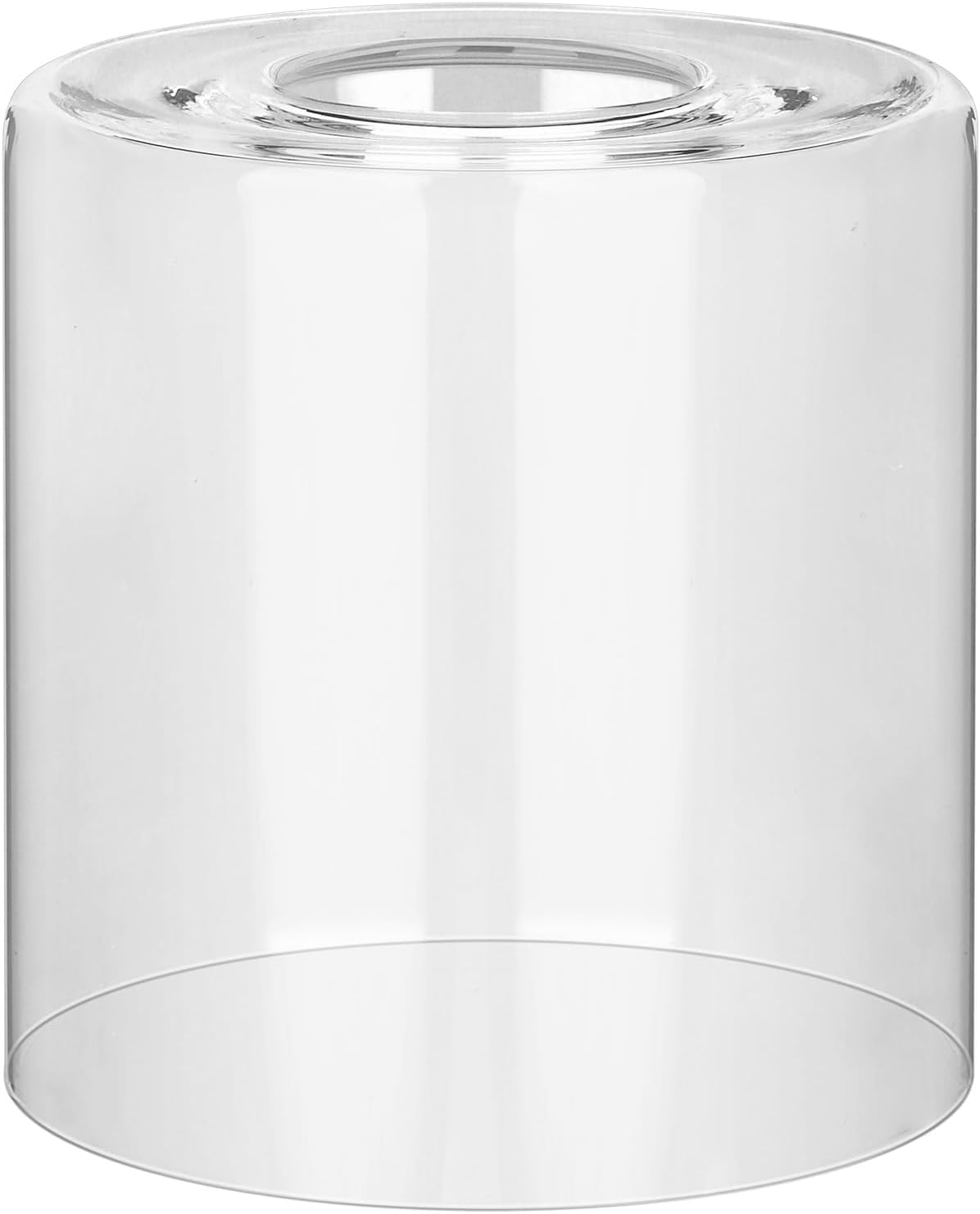 Photo 1 of 1 Pack Clear Cylinder Glass Small Lamp Shades Replacement, 5.7" H, 4" D, 1.65" Opening, for Pendant Light Floor lamps Chandelier Wall Sconces Kitchen Island Lights
