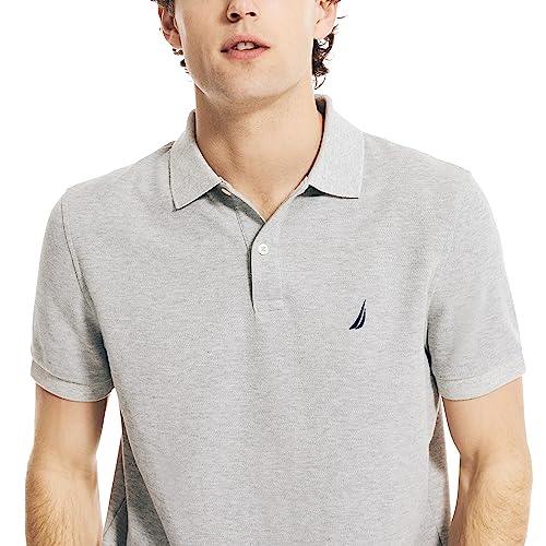 Nautica Men's Stainably Crafted Classic Fit Performance Deck Polo, Grey Heather2, XLarge — view 3