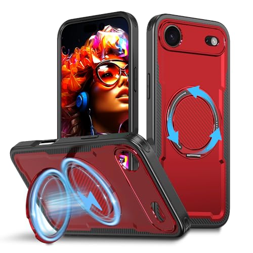 iPhone 17 AIRpP[X 360°]OtLbNX^h/X^h MagSafeΉ [~^[O[h̗ی] ϏՌdbJo[Jo[ iPhone 17 AIR 5G 2025 6.7C`p - bh