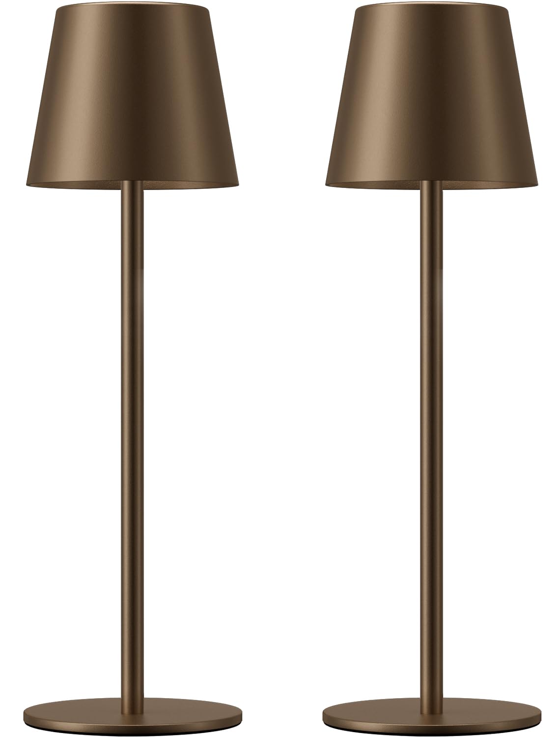 Kakanuo Brown Cordless Table Lamp Rechargeable, Battery Operated