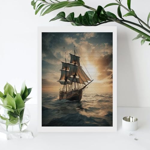 Pintura de diamantes para adultos, cuadros de gemas redondas y manualidades de arte personalizado 4