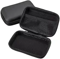Estojo organizador de carregador portátil, bolsa organizadora de cabos para viagem, itens essenciais de viagem para carregador, cabo preto