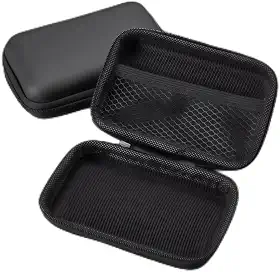 Estojo organizador de carregador portátil, bolsa organizadora de cabos para viagem, itens essenciais de viagem para carregador, cabo preto
