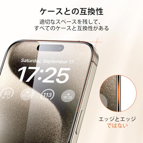 Image of UNBREAKcable Shatterproof Tempered Glass Screen Protector for iPhone 15 Pro [6-Pack] [Easy Installation Frame] [9H Hardness] [99.99% HD Clear][Bubble Free] for Apple 6.1 inch