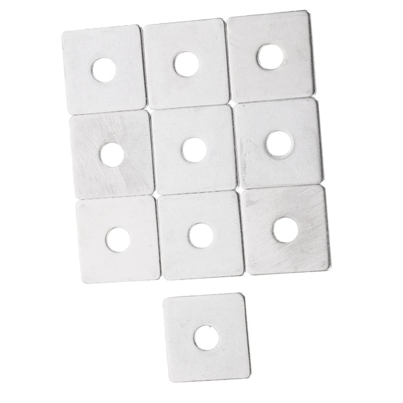 ULTECHNOVO 2sets Square Washers for Bolts Stainless Steel Washers Industrial Square Plate Fasteners 10pcs*2