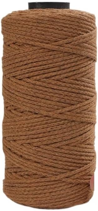 5 Rolls 2mm Hollow Blend Thread Yarn for Crochet Hand Craft(12)