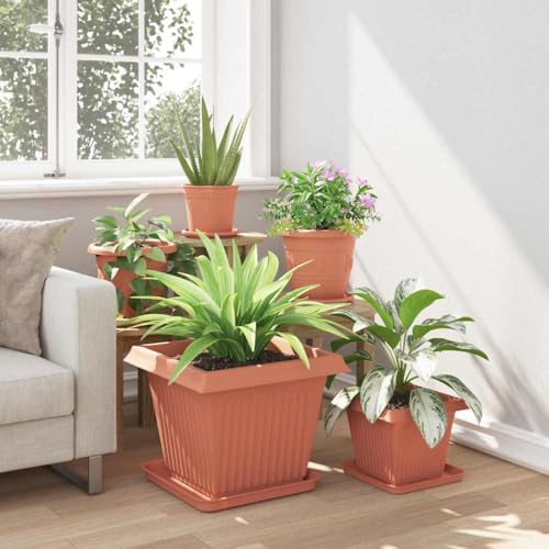 Pots de fleurs avec drainage grand volume pour éviter l'excès d'eau des plantes