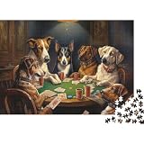Poker spielende Hunde 1000 Teile Puzzle Papier Puzzle für Erwachsene...
