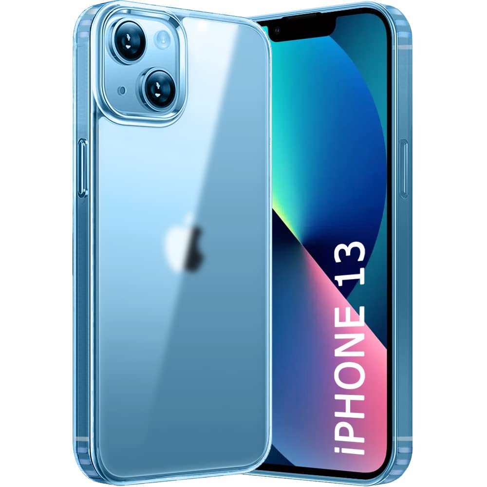 TheGiftKart Ultra-Hybrid Back Cover Case for iPhone 13 | Shockproof Design | Camera Protection Bump | Hard Back Bumper Case Cover for iPhone 13 (PC & TPU, Translucent Back, Transparent Sides) (B0BRFXKSDF) Amazon Price History, Amazon Price Tracker