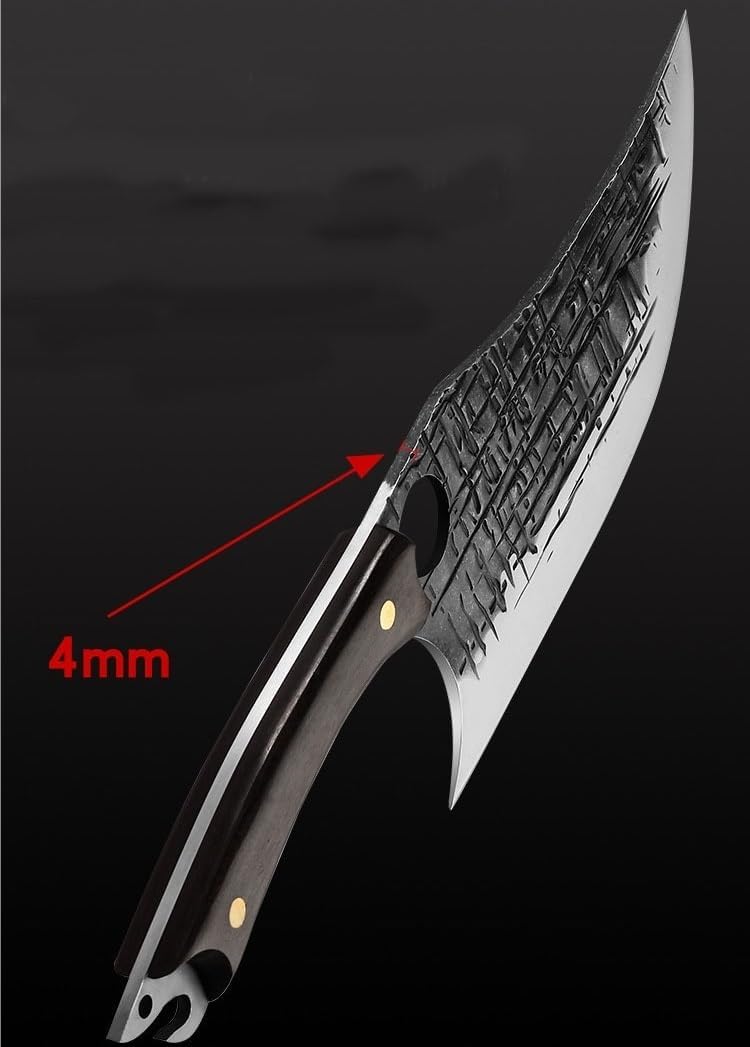 Meat Cleaver,Cleaver Knife Handmade 5cr15 Stainless Steel Boning Knife Kitchen Knife Meat Cleaver Fruit Knife Butcher Knife Outdoor Portable Camping Knife (Color : Boning Knife)