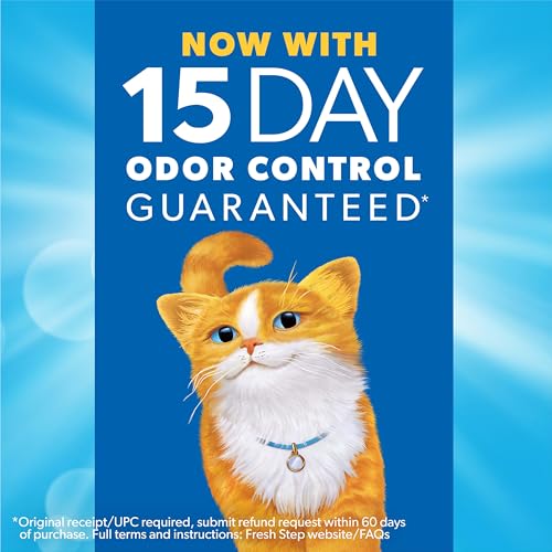 Fresh Step Extra Strength Multi-Cat Clumping Cat Litter with Febreze, 14 lb Box