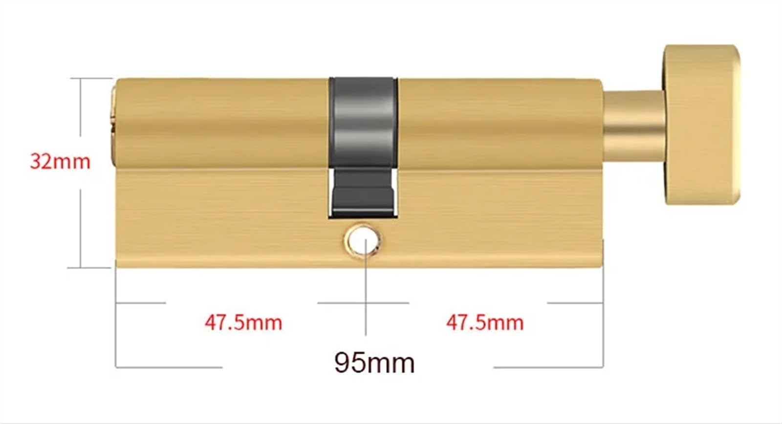 Cilindro Serratura Cilindro Uso apto para serratura in ottone grande con apertura singola, porta nucleo interni Serratura legno(95mm)
