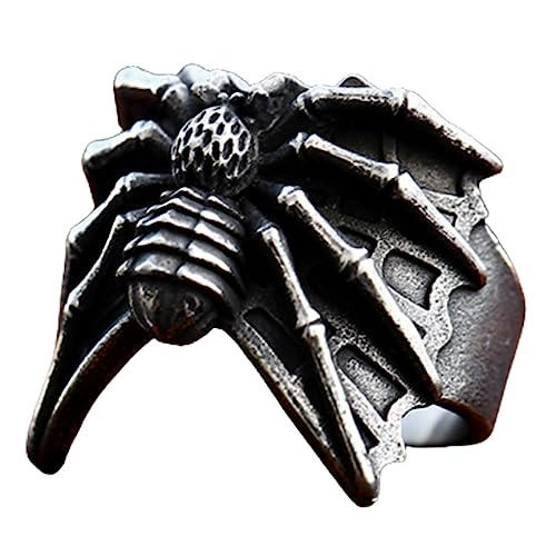 Image of Genuine Stainless Steel Ring for Men Fashion Punk Rock 3D Animal Rings