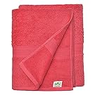 leevitex® Saunahandtuch XXL, flauschig und saugstark, 2 Saunatücher, 80 x 200 cm, Qualität 500 g/m², 100% Baumwolle - Rot
