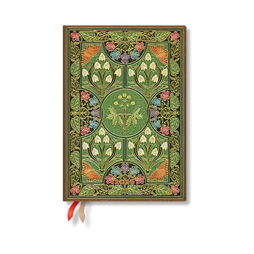 Paperblanks | 2026 Poetry in Bloom | Poetry in Bloom | 12-Month Planner | Midi | Vertical | Elastic Band | 160 Pg | 100 GSM