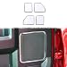 4P Front&Rear door Speaker frame Chrome cover trim Kit for 15-17 Ford F150