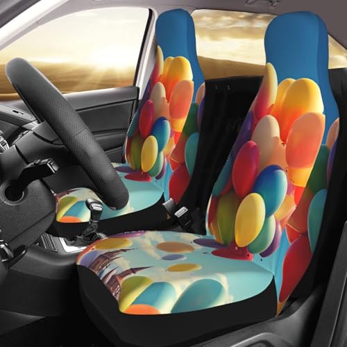 Housses de siège de voiture respirantes motif ballons pour égayer vos voyages en famille en SUV
