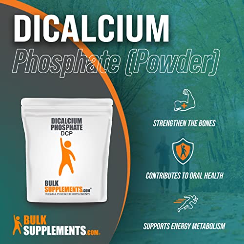 Bulksupplements.com Dicalcium Phosphate Powder - Dicalcium Phosphate Food Grade - Calcium Supplement - Phosphorus Supplements - Calcium Phosphate Supplement - Calcium Powder (250 Grams - 8.8 Oz) #TOP2