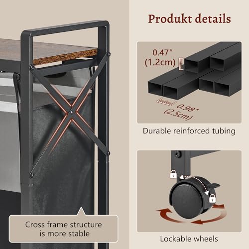 Panier à linge de 150 L mobile pour simplifier la corvée de lessive en famille