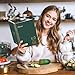 LuBudingJoy Blank Recipe Book to Write in Your Own Recipes. Sprial Hardcover Blank Cookbook, Recipe Journal Hold 150 Recipes(Black Green)