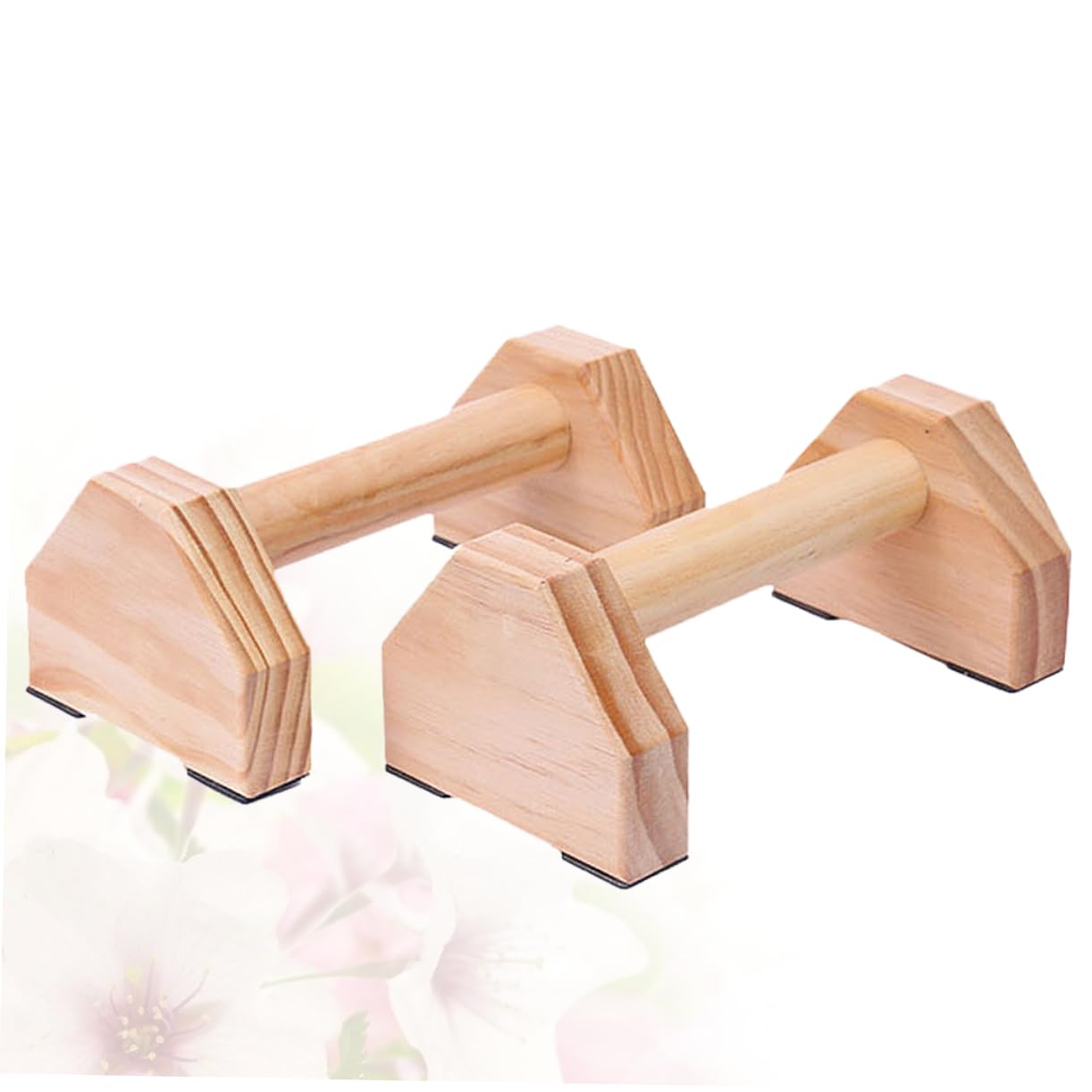 BCOATH 1Pair Solid Wood Bracket Durable Fitness Equipment for Calisthenics Handstand Bars for Home Workouts for Strength Training and Muscle Building