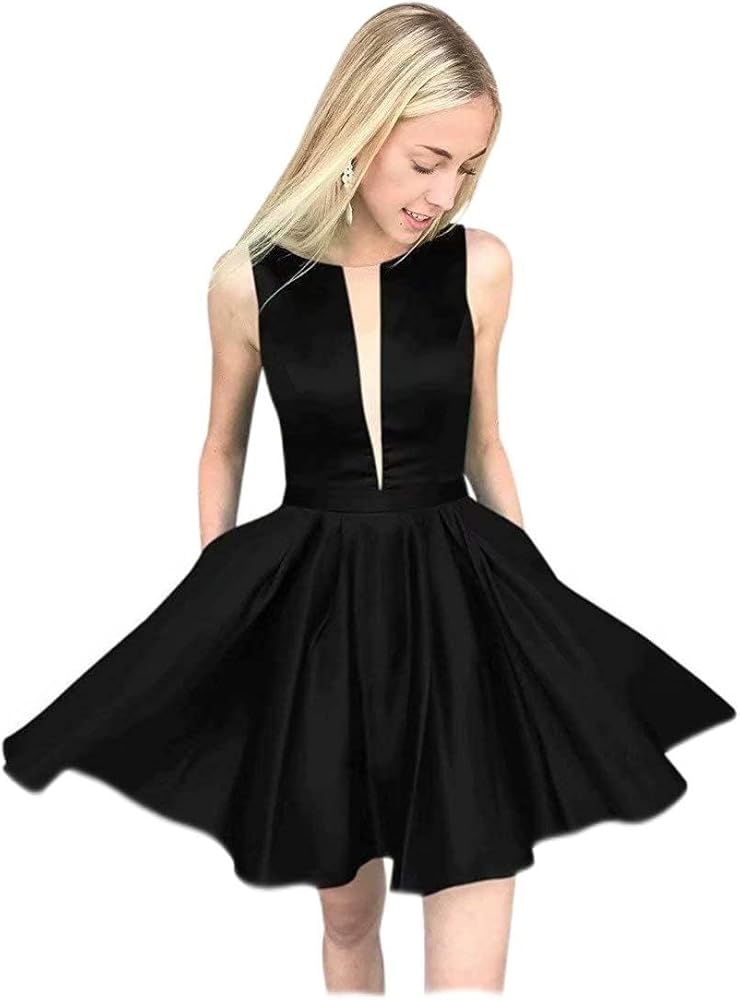 Amazon.com: EEFZL Women's Black Satin Homecoming Dresses Short Cocktail Prom Juniors' Dresses Beaded with Pockets one Size : Clothing, Shoes & Jewelry Amazon.com: EEFZL Women's Black Satin Homecoming Dresses Short Cocktail Prom Juniors' Dresses Beaded with Pockets one Size : Clothing, Shoes & Jewelry