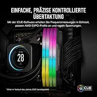 Corsair Vengeance RGB DDR5 64GB (2x16GB) 5600MHz C40 AMD Optimierter Desktop-Speicher (Dynamische Zehn-Zonen-RGB-Beleuchtung, Onboard-Spannungsregelung, AMD Expo-Kompatibilität) Kühles Grau – Ansicht 5