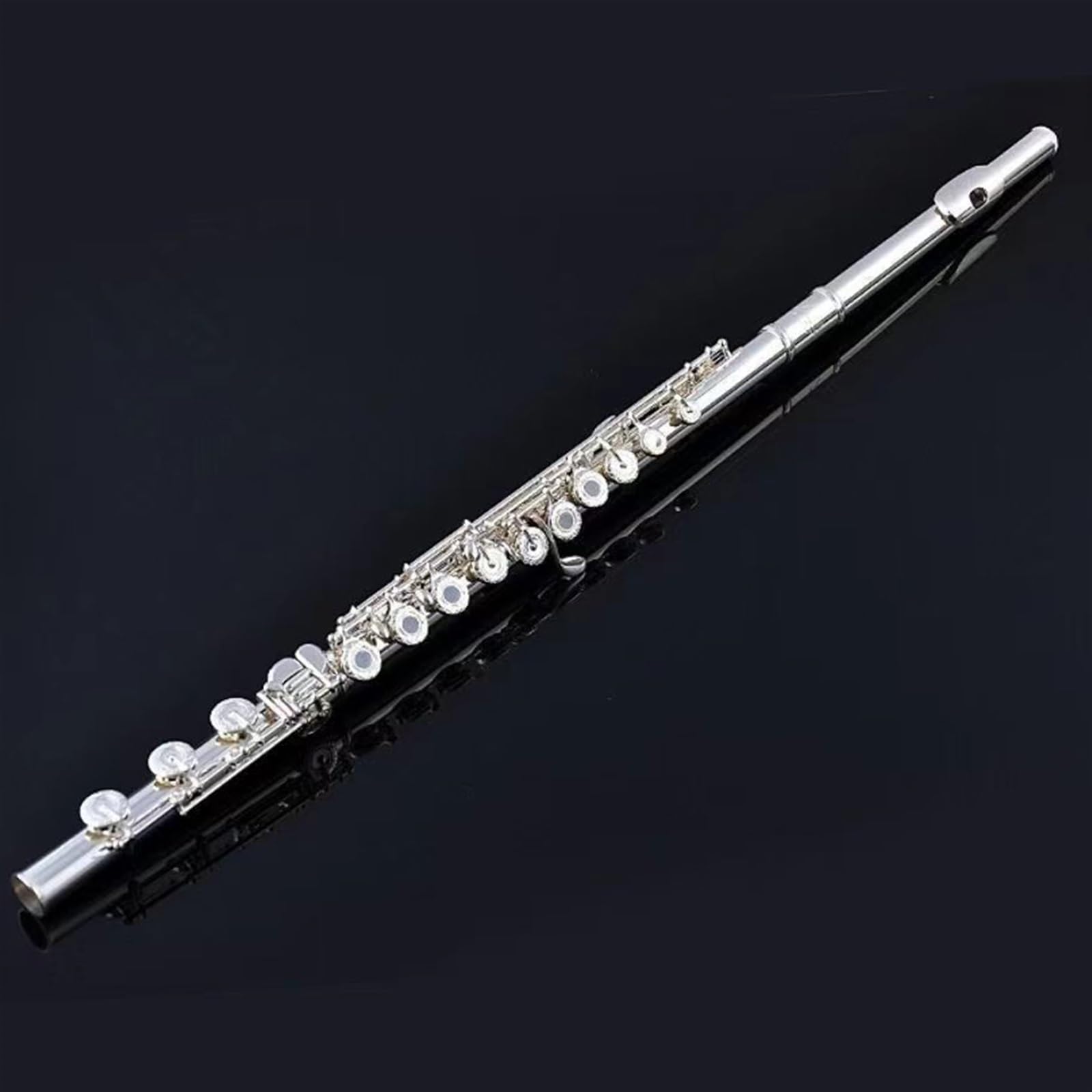 Flauto Standard Francese Aperto E Chiuso A 17 Fori Placcato Argento Professionale In Do
