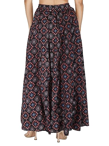 Image of Sttoffa Cotton Printed Women Wear Maxi Long Skirt 40 inch inch Full Length