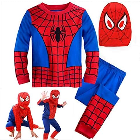 EZB Children's Spider Outfit with Mask Cover