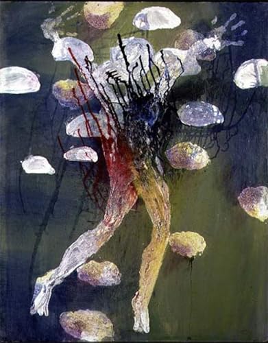 Affiche Impression d'art Baigneuse dans Lily Pool Toile Décoration Murale Salon 60x90cm