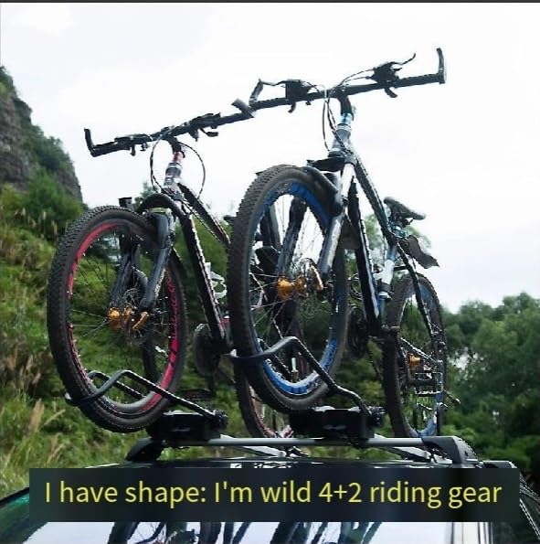 Dachträger Für MTB Für Mountain Road Bike Fahrrad Rack Dach-Top Saug Fahrrad Auto Rack Träger Schnelle Installation Dach Rack 1 Pcs Dachgepäckträger (Farbe : B 1PCS) Auto & Motorrad