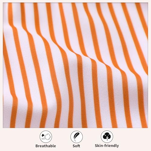 Image of HAPPYMA Baby Swimsuit Toddler Girl Bathing Suit Summer Stripe Bikini Set Beach Two Piece Swim Wear
