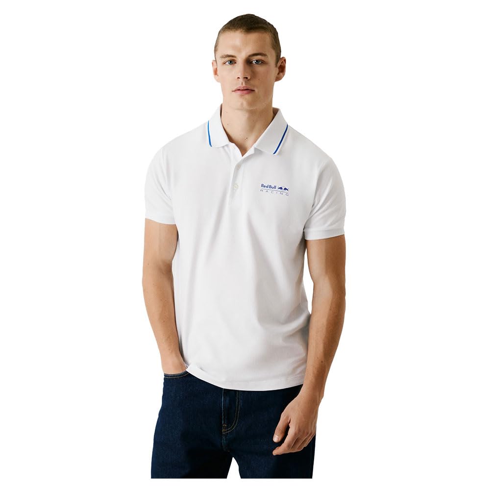 Pepe Jeans Men's Tipped Logo Polo Polo, White(White), M
