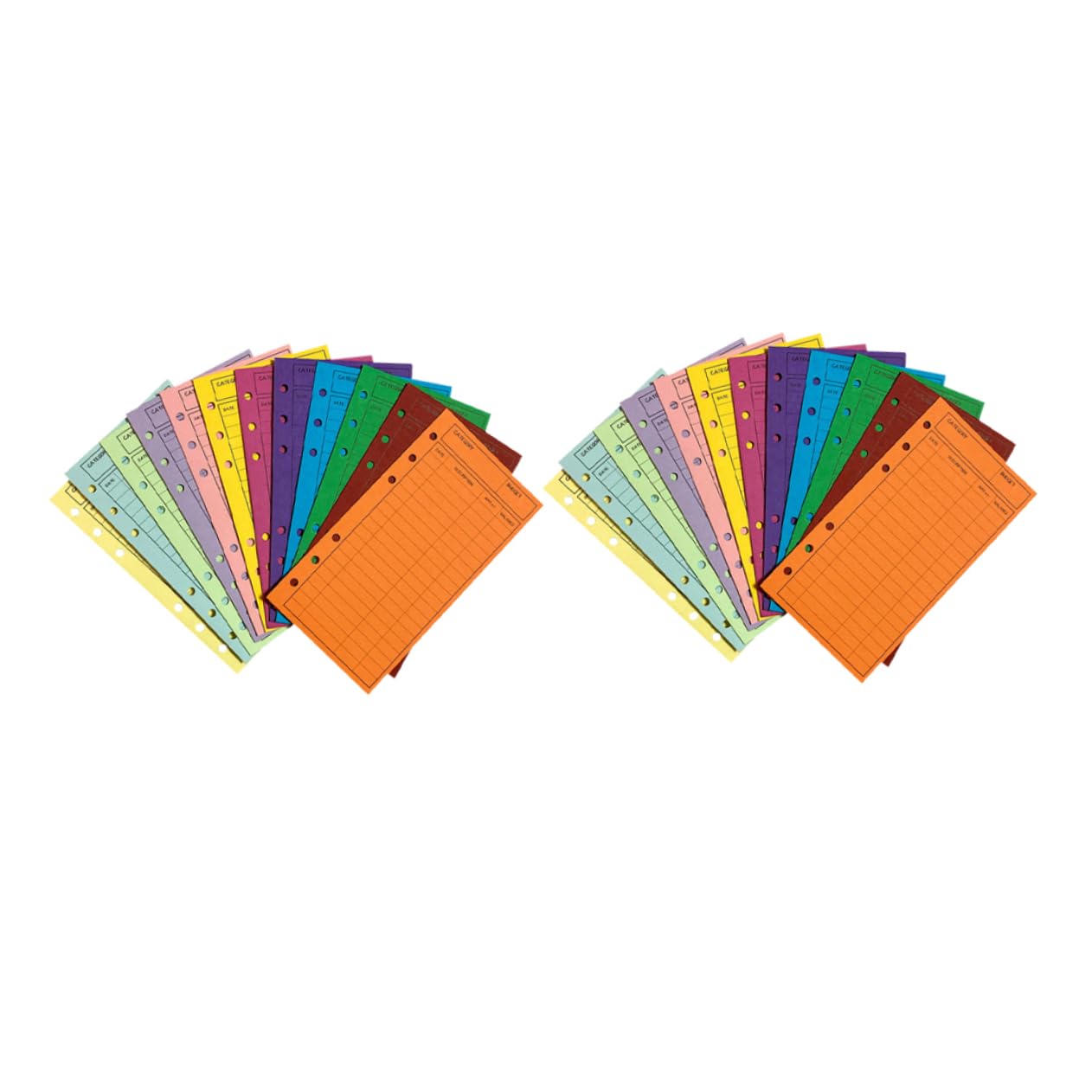 Operitacx 4 Set Di Buste Per Denaro Contante in Cartone Spesso Buste Decorative Per Libri Contabili Design Multi-foro 24 Pezzi*4