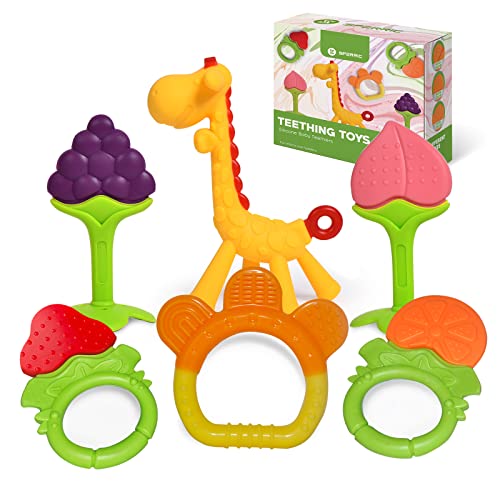 Sperric Baby Teething Toys for Newborn Infants (6Pack) Freezer Safe