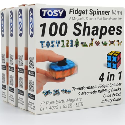 TOSY Magnet Fidget Spinner Mini - 8 Blocks, 3 in